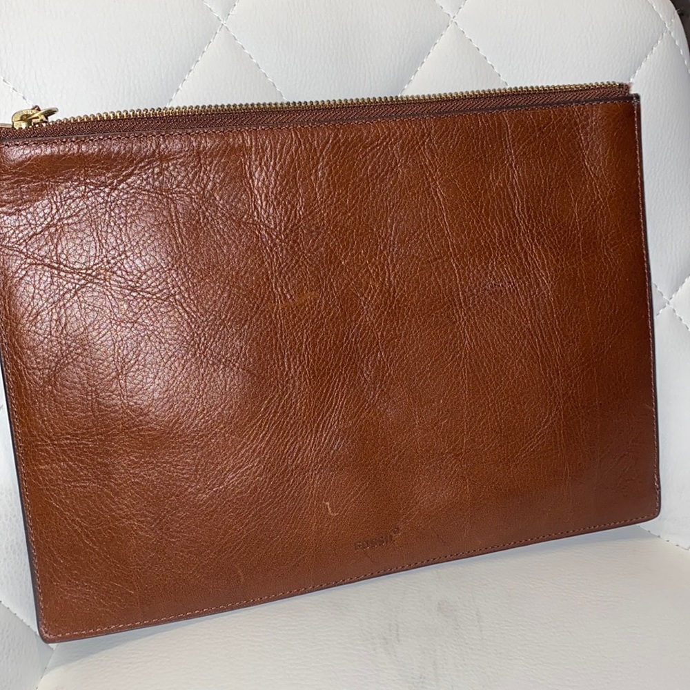 Fossil Leather Pouch/Clutch